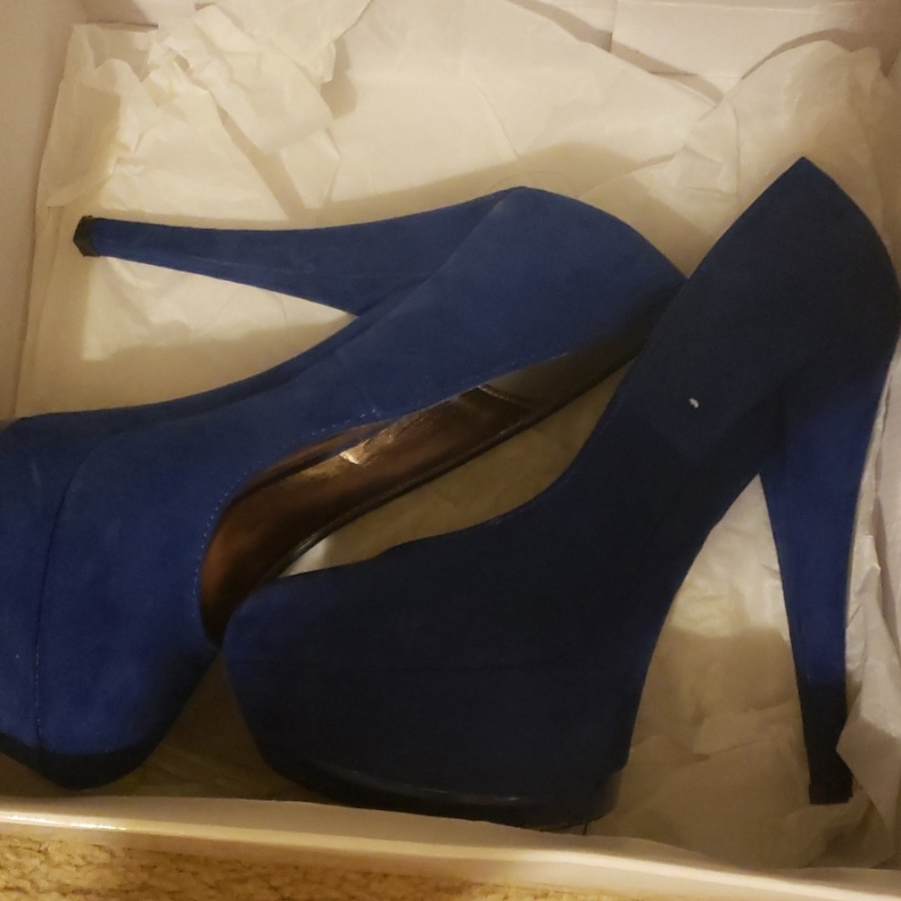 Blue heels